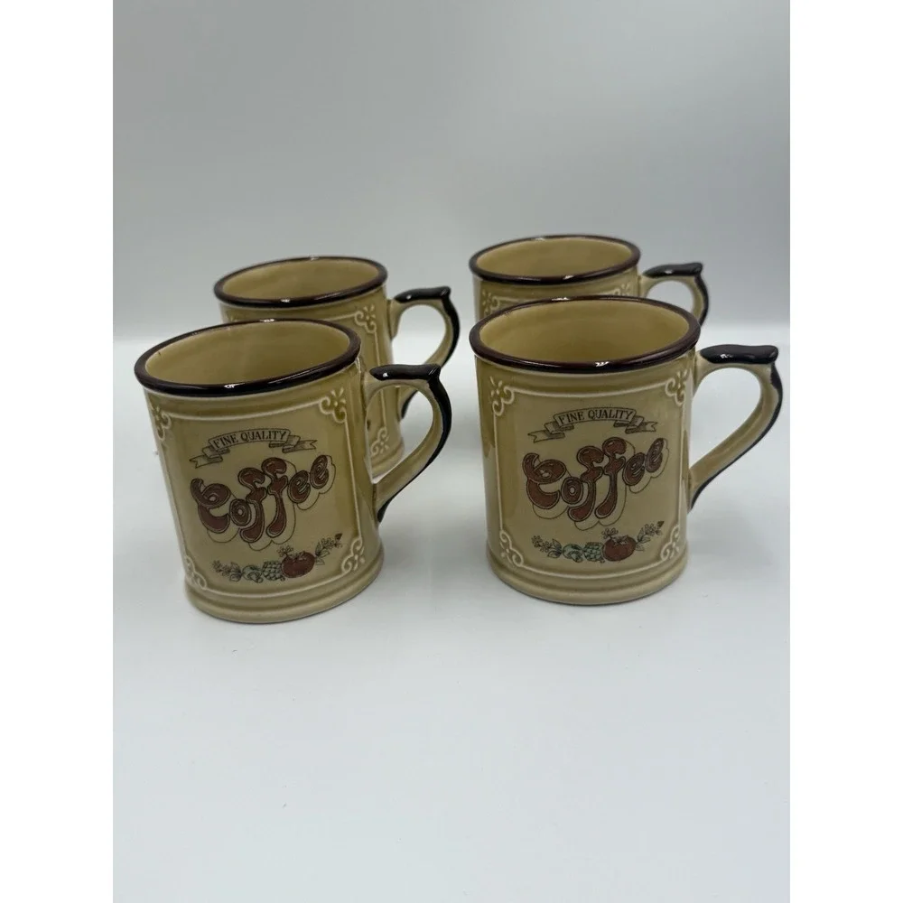 Vintage Japan Asake Ceramic Coffee Set 7 piece